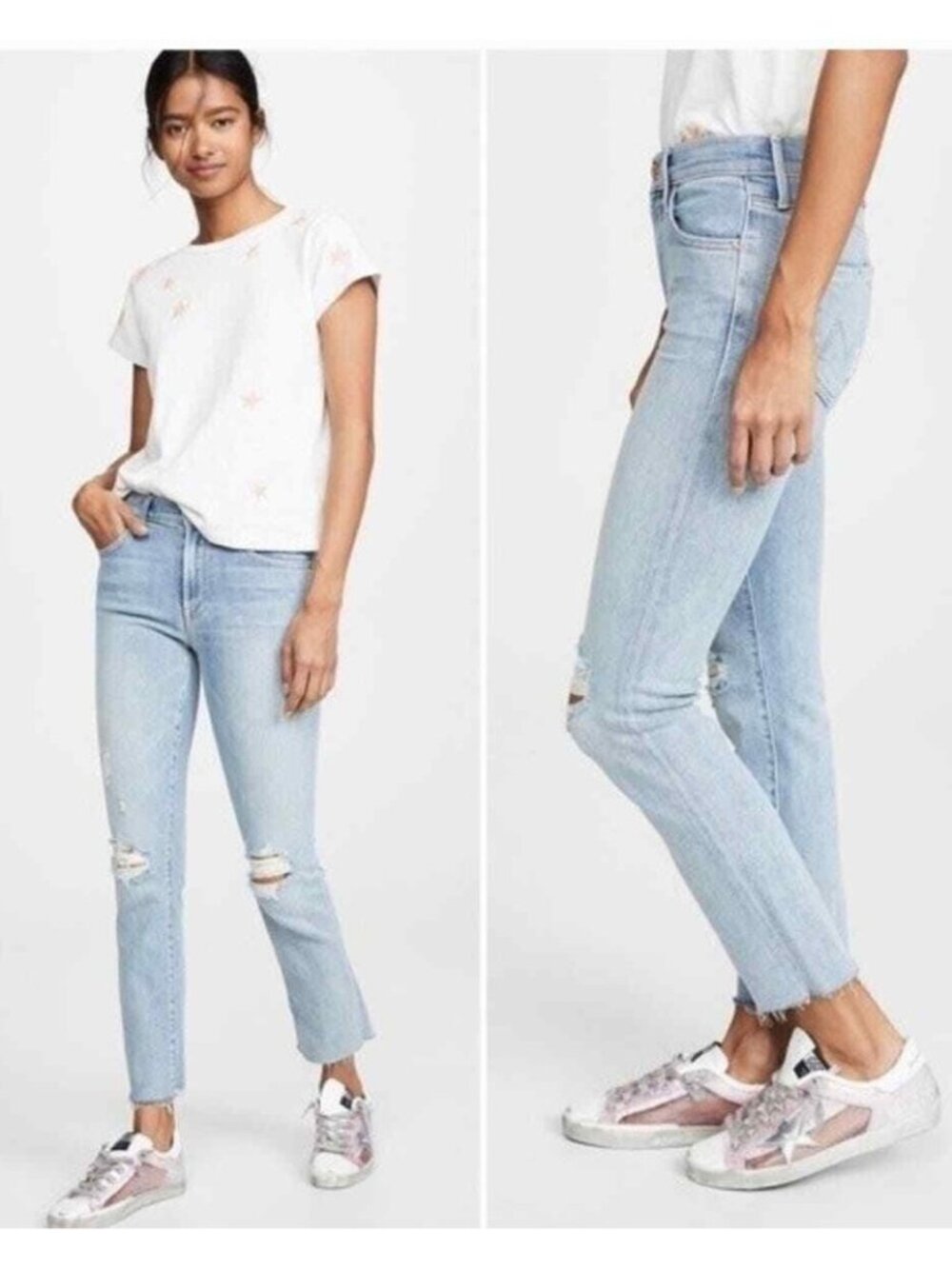 MOTHER The Rascal Ankle Snippet Mid Rise Straight Leg Jeans - 30" - Picture 15 of 16